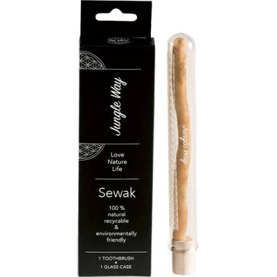 Jungle Way Zubní kartáček sewak se skleněným pouzdrem 1 ks