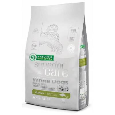 Superior Care White Dogs Grain Free Junior Small Białoryba - суха храна за кученца - 10 кг (4771317458308)