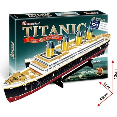 CubicFun 3D puzzle Titanic malý 35 ks