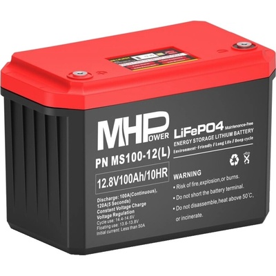 MHPower LiFePO4 MS100-12(L) LC4-M8 12,8 V 100 Ah