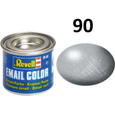 Revell emailová 32190: metalická stříbrná silver metallic