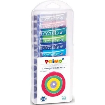 Primo Темперни бои primo 12 цвята, 12 мл