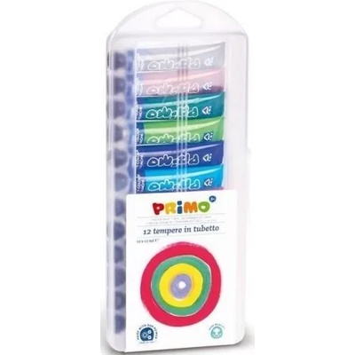 Primo Темперни бои primo 12 цвята, 12 мл