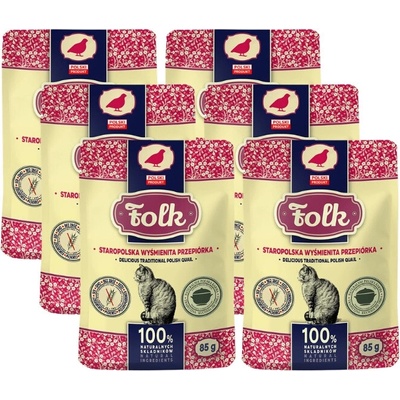 FOLK Staropolska lahodná křepelka, sáček 6 x 85 g