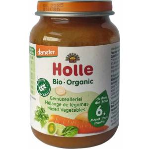 Holle Био зеленчуково пюре Holle - Зеленчуков микс, 190 g (BB210172) - baby