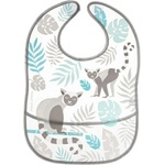 Canpol babies Бебешки лигавник с джоб Canpol - Jungle, Сив (9/238_gry)
