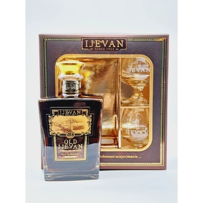 Ijevan Brandy Old Ijevan 10y 40% 0,5 l (dárkové balení 2 sklenice)