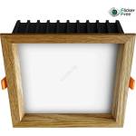 APLED - LED Лампа SQUARE WOODLINE LED/12W/230V 3000K 17x17 см дъб масивнo дървo (AP0200)