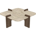 ASIR GROUP Холна маса PURO 90x90 см бежова/орех (AS3392)