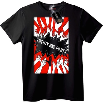 NOONEBRAND Тениска с ръце на Twenty One Pilots - M, White