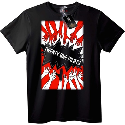 NOONEBRAND Тениска с ръце на Twenty One Pilots - M, White