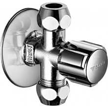 Schell - rohový ventil s dvomi výtokmi 3/8" chróm 049910699