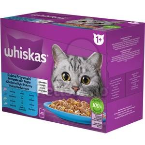 Whiskas селекция от риби за котки 4 x