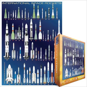 EUROGRAPHICS - Puzzle International Space Rockets - 1 000 piese