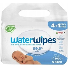 WaterWipes Detské obrúsky 99,9% Vody VRECE 5 PACK