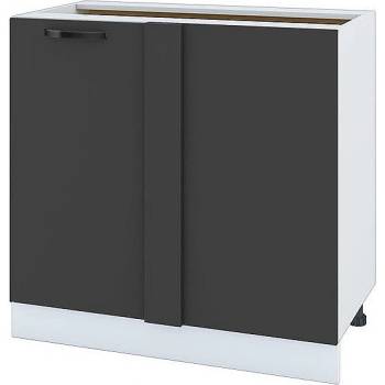 ИРИМ Долен ъглов кухненски шкаф Сити БФ-Карбон мат-11-42 90 см