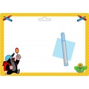 Stíratelná tabulka Krtek žlutá