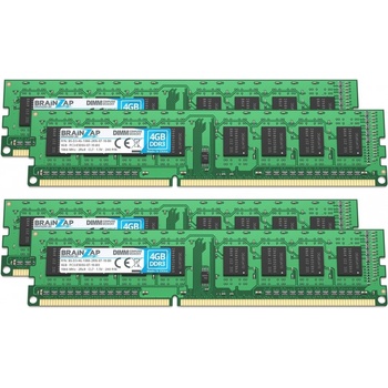 Brainzap DDR3 16GB 1066MHz CL7 (4x4GB) PC3-8500U-07-10-B0