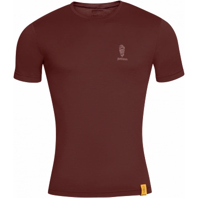 Patizon Мъжка мериносова риза с къс ръкав, Chestnut (PAT026.clove)