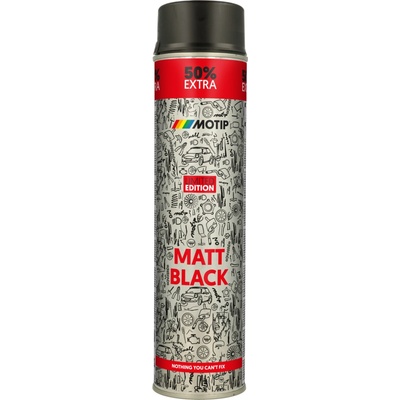 Motip Rallye univerzálny akrylátový lak 600 ml čierny mat