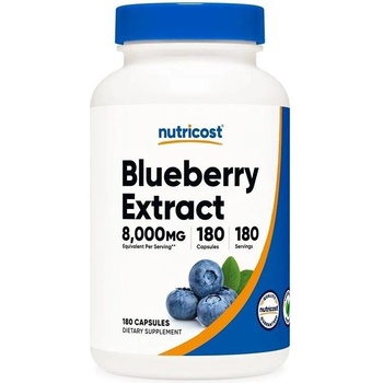 Nutricost Blueberry Extract, 8000 mg, 180 капсули, Nutricost (08091 (344101) NC)