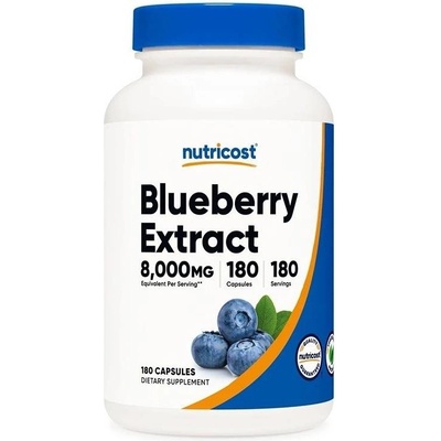 Nutricost Blueberry Extract, 8000 mg, 180 капсули, Nutricost (08091 (344101) NC)