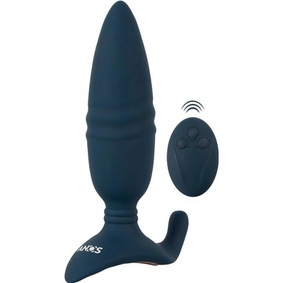 Anos RC Thrusting Butt Plug with Vibration Black