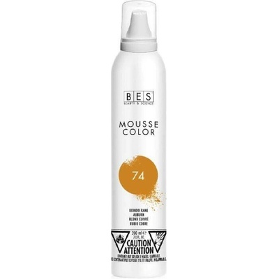 Bes barevné pěnové tužidlo 74 blond měděná 200 ml