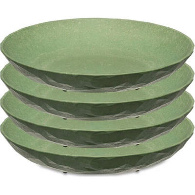 HLUBOKÝ TALÍŘ na polévku, průměr 22 cm, plastový, zelený KOZIOL x4