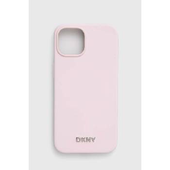 DKNY Кейс за телефон Dkny iPhone 14 / 15 / 13 в розово DKHMP14SSMCHLP (DKHMP14SSMCHLP)