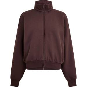 Fear of god essentials Поларено горнище с цип FEAR OF GOD ESSENTIALS Women's Full Zip Fleece - Plum