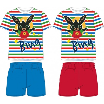 Chlapecké pyžamo Králíček Bing modré kraťasy Modrá