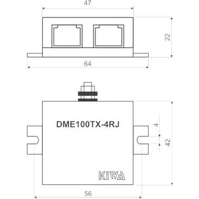 KIWA Svodič DME100TX-4RJ