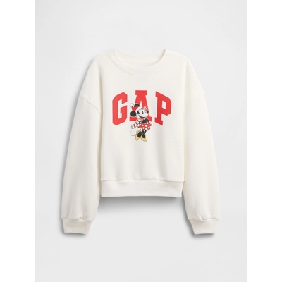 Detská oversize mikina Gap & Disney Biela