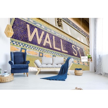 DIMEX ART s. r. o Самозалепваща се флизелинова фототапета станция уолстрийт 375 x 250 см