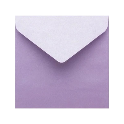 Metalická (perleťová) obálka fialová (orgovánová) 155x155mm