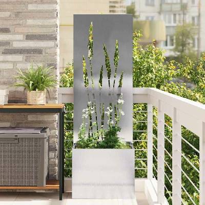 vidaXL Soukromí na zahradě Stříbrná 50 x 32 x 150 cm Nerezová ocel