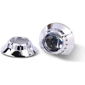 Image 1 of Капачки за лупи 2.5" BMW E46 Design овална ретрофит изрязана D=13.5cm