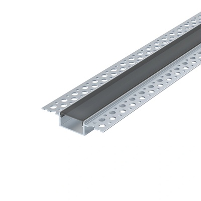 Ultralux Алуминиев профил за гипсокартон с черен дифузер, широк, 3m, 21mm (APG334BK)