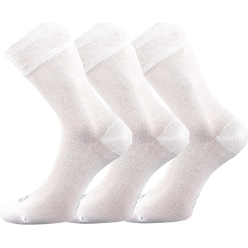 Lonka 3PACK ponožky bambusové Deli biele