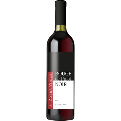 Dobrá Vinice Rouge de Pinot Noir qvevri zemské 2016 12,5% 0,75 l (holá láhev)