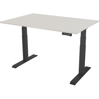 Delso Výškovo nastaviteľný stôl PROJUSTER 60 x 120 cm svetlosivá / čierna