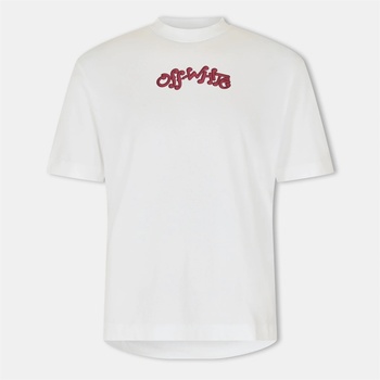 OFF WHITE Тениска OFF WHITE Men's Soft Fabric T-Shirt - White/Red