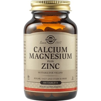 Solgar Calcium Magnesium Plus Zinc, 100 таблетки, Solgar