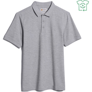 Farah Блуза с яка Farah Farah Cove Short Sleeve Polo Shirt - Grey Marl