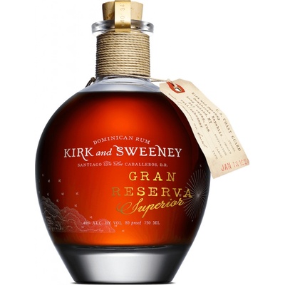 RUM KIRK & SWEENEY gran RESERVa superior 40% 0,7 l (holá láhev)