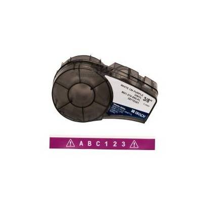 Vinyl tape for M211 M210 BMP21-PLUS BMP21-LAB BMP21 M21-375-595-PL, Purple, White, Self-adhesive printer label, Vinyl, Thermal