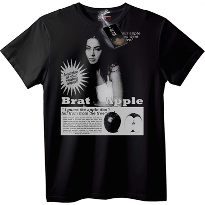 NOONEBRAND Винтидж тениска Brat Apple - 2XL, White