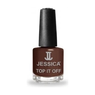 Jessica lak na nehty 695 Top It Off Brown Croc 15 ml
