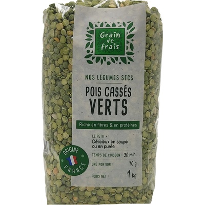 Grain de Frais Hrách zelený půlený 1 kg